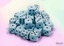 D6 12mm 36-Dice Block CHX25866 - Opaque Pastel Blue/black